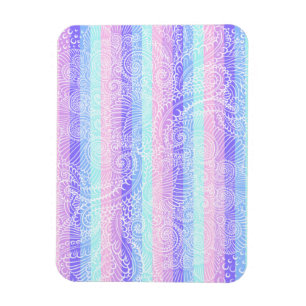 Íman Pastel Candy Swirls Padrão de fantasia suave em