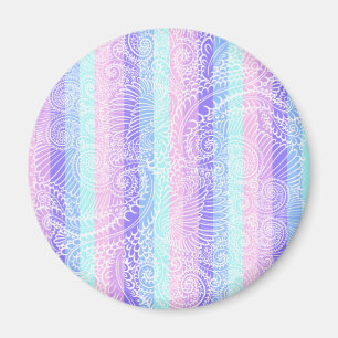 Íman Pastel Candy Swirls Padrão de fantasia suave em