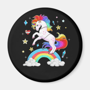 Íman Pastel Gótico Creepy Unicorn Wiccan Kawaii Menher