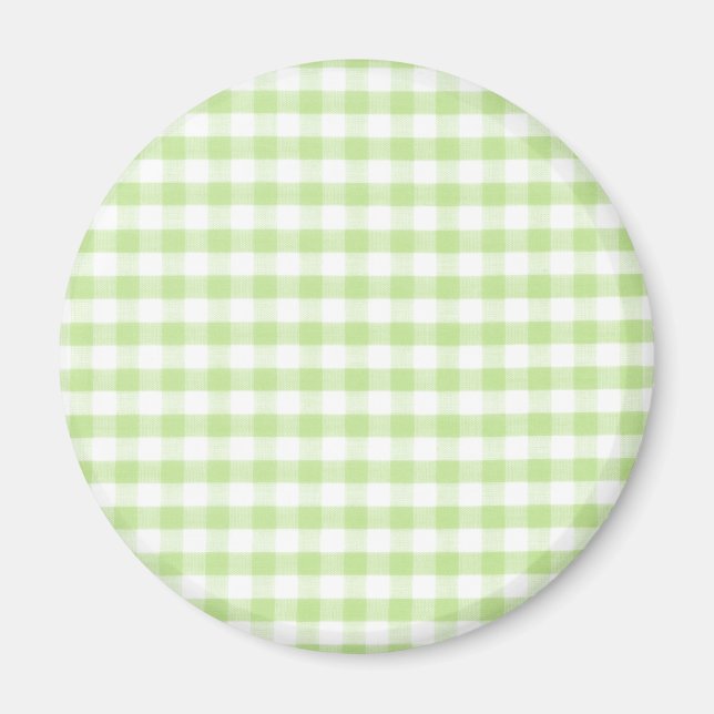 Íman Pastel Green Gingham (Frente)