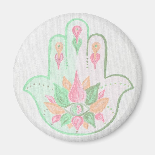 Íman Pastel Hamsa Magnet (Frente)