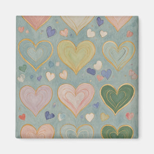 Íman Pastel Heart Tapeçaria