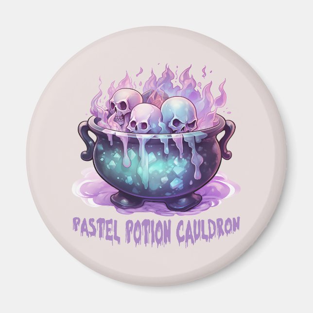 Íman Pastel Potion Cauldron (Frente)