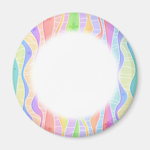 Íman PASTEL RAINBOW STRIPTS personalizáveis
