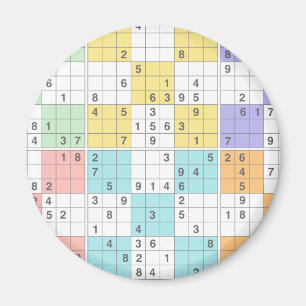 Íman pastel sudoku