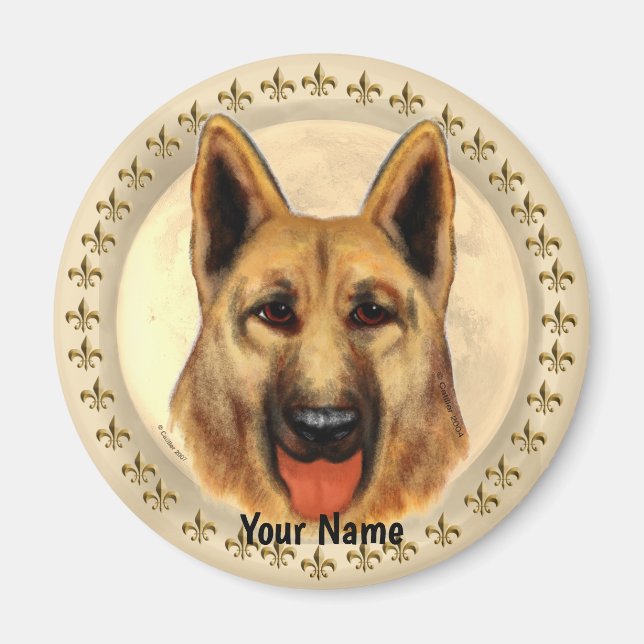 Íman Pastor Alemão  (Frente)