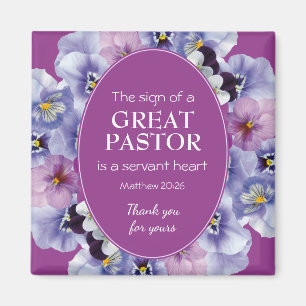 Íman PASTOR APPRECITION SERVANT Floral Obrigado