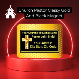 Íman Pastor Clássico Dourado E Negro