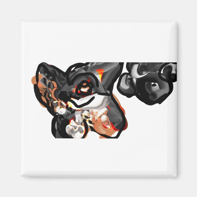 Íman Pata de lobo no ar (Frente)