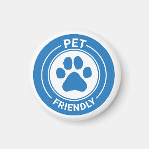 Íman Pata Desenhada Amiga de Pet Mais Vestida - Azul