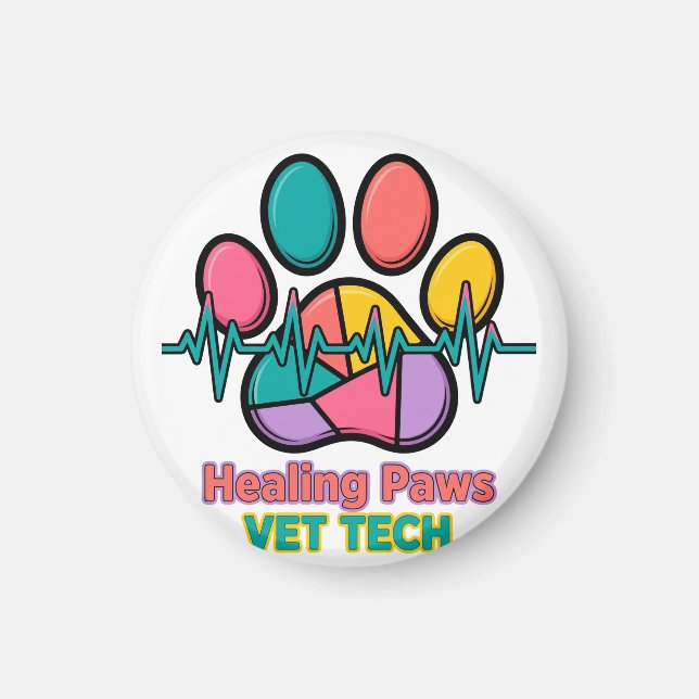 Íman Patas de Cura Vet Tech Magnet (Frente)