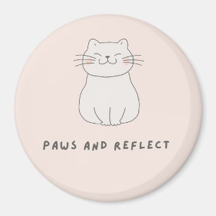 Íman Patas E Refletir Auto Cuidado Gatos Amantes Temas