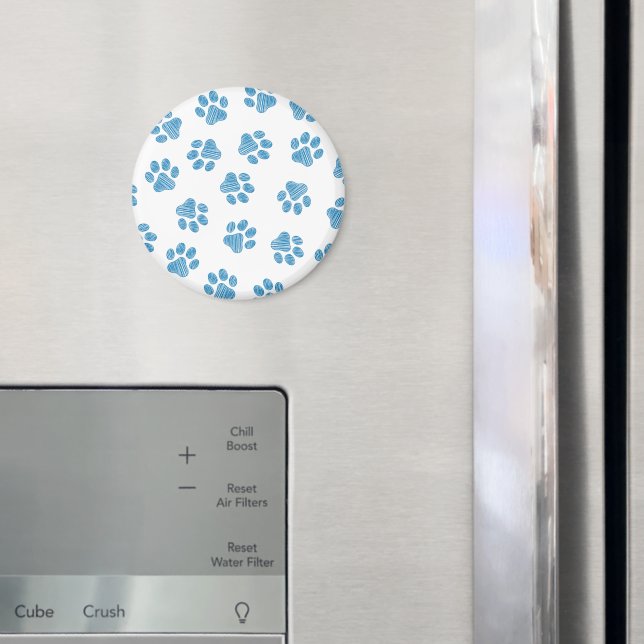 Íman patas, patas de cães, patas azuis (In Situ (Fridge))