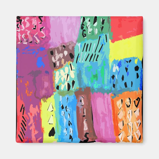 Íman Patches coloridos (Frente)