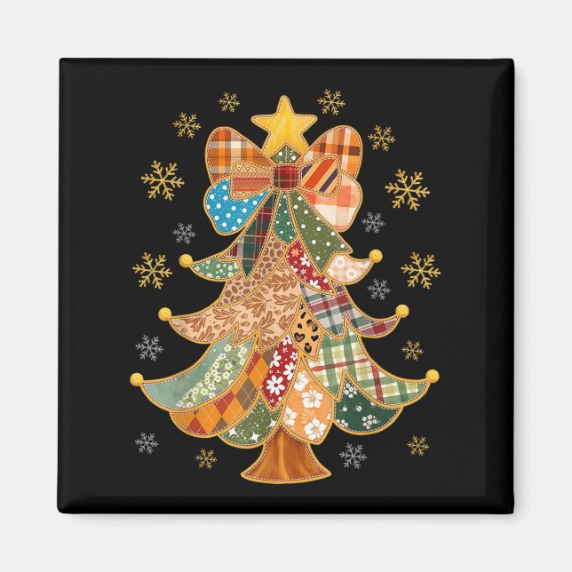 Íman Patchwork Xmas Coquette Lace Feliz Bright Chri (Frente)