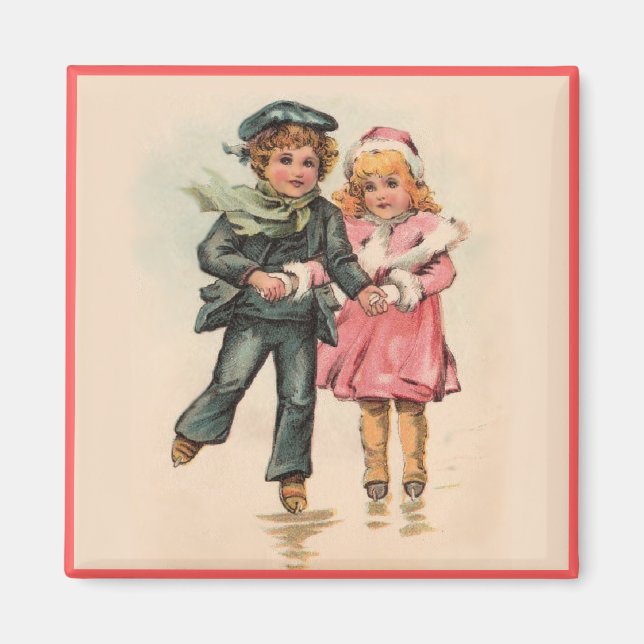 Íman Patinação de Natal (Frente)