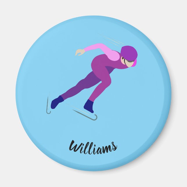 Íman Patinação de velocidade (Frente)