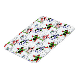 Íman Patinagem no gelo do pinguim do Natal