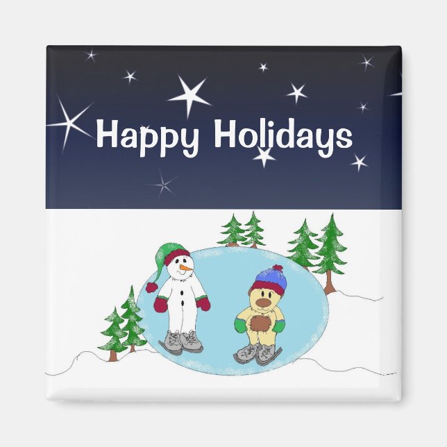 Íman Patinar numa Noite Estelar (Frente)