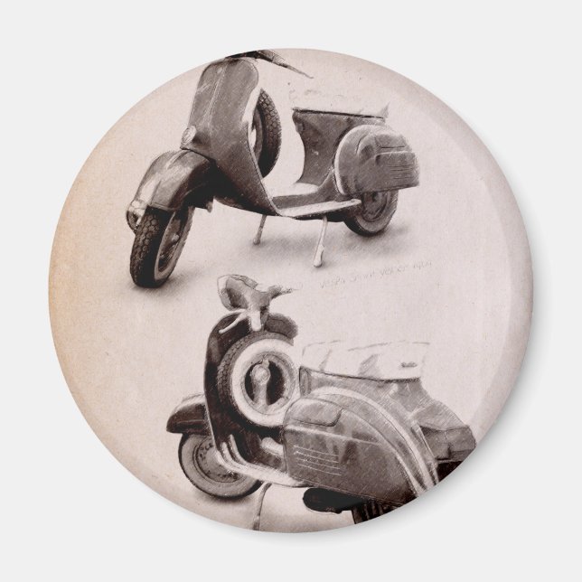 Íman Patinete clássico 1969 (Frente)