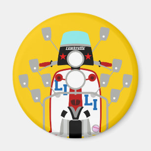Íman Patinete do pop art do Británico da modificação