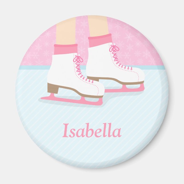 Íman Patins de Gelo Pista de Patinação Personalizados p (Frente)