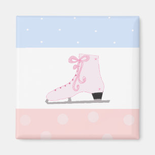 Íman Patins de Gelo Rosa Fofo