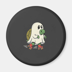 Íman Patins de Rolo Ghost Turtle Design de Halloween_1