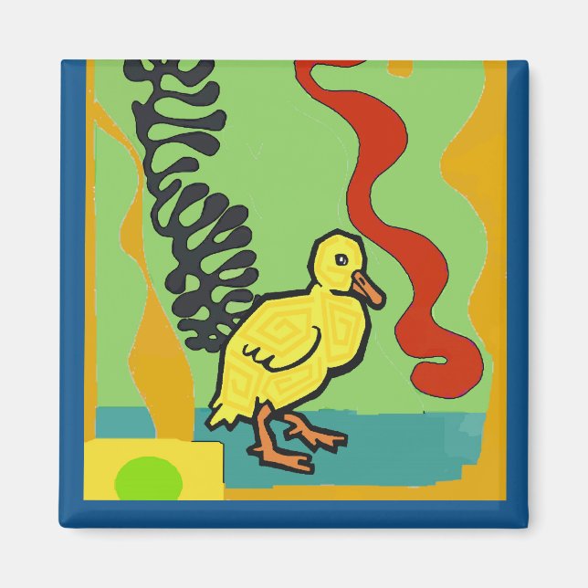 Íman Pato, Abstrato DUCKY, adicionar texto (Frente)