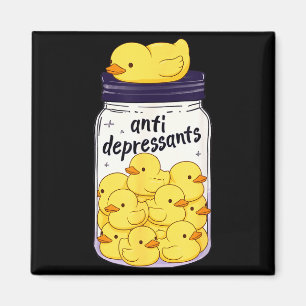 Íman Pato Amarelo Divertido Jarro Anti Depressivo Menin