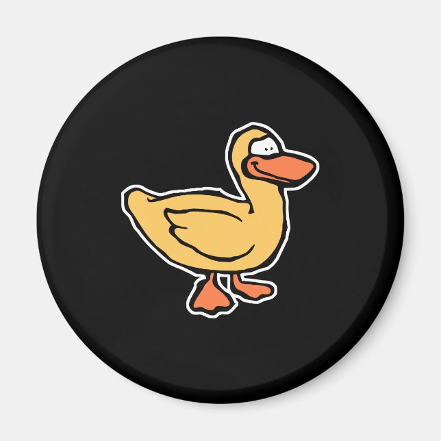 Íman pato amarelo feliz (Frente)