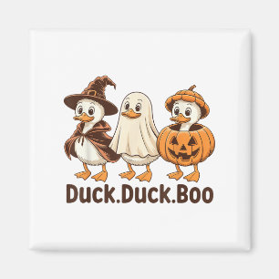 Íman Pato Boo Engraçado Feliz Fedorento Halloween Retro