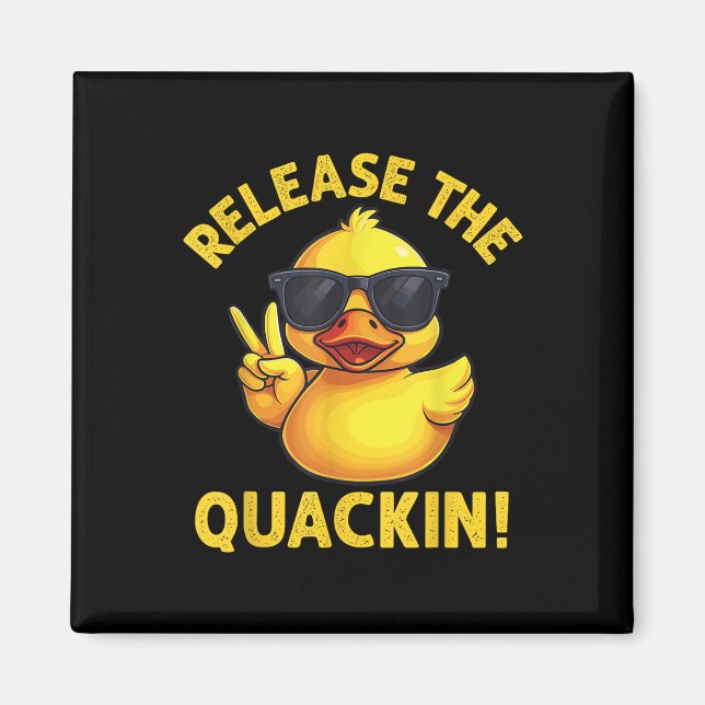 Íman Pato de Borracha Divertido Solta O Quack!  (Frente)
