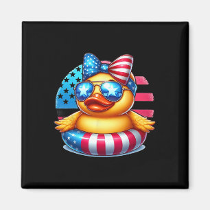 Íman Pato de Borracha Legal Bandeira dos EUA Patinho Fo