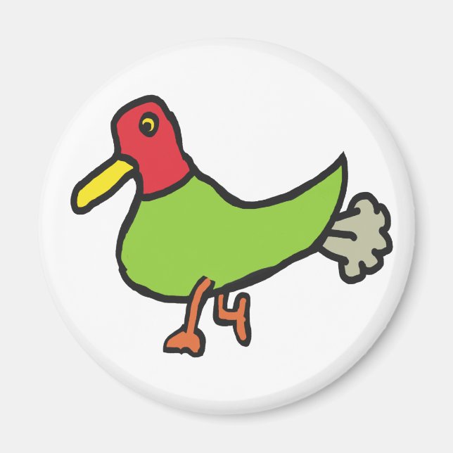 Íman Pato de Fartura Engraçado (Frente)