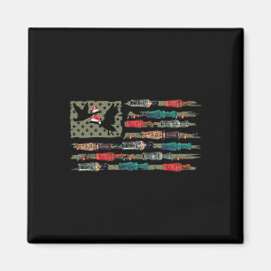 Íman Pato de Natal Chamando Bandeira de Natal Pato de N