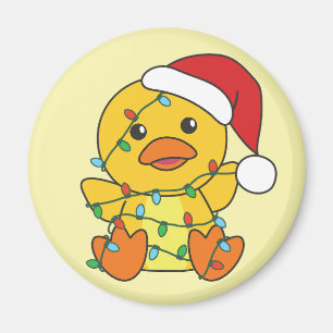 Íman Pato de Natal Pato Pato de Natal Animais Feriados