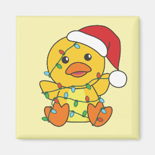 Íman Pato de Natal Pato Pato de Natal Animais Feriados