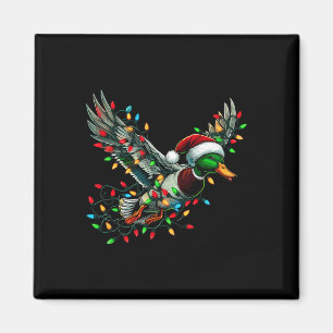 Íman Pato do Papai Noel Voador com Caça de Luzes de Nat