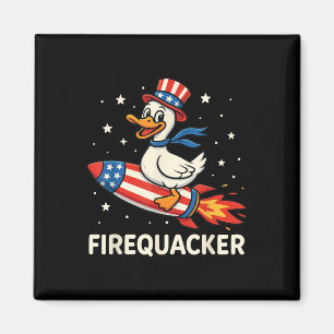 Íman Pato Firequacker Em Fogos de Artifício Engraçado 4