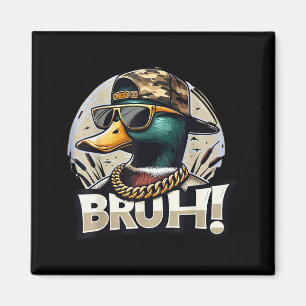 Íman Pato Mallard Bruh Humor de Caça à Pata Divertido 
