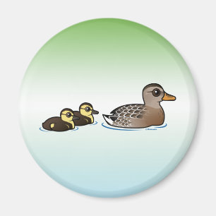 Íman Pato selvagem & dois patinhos