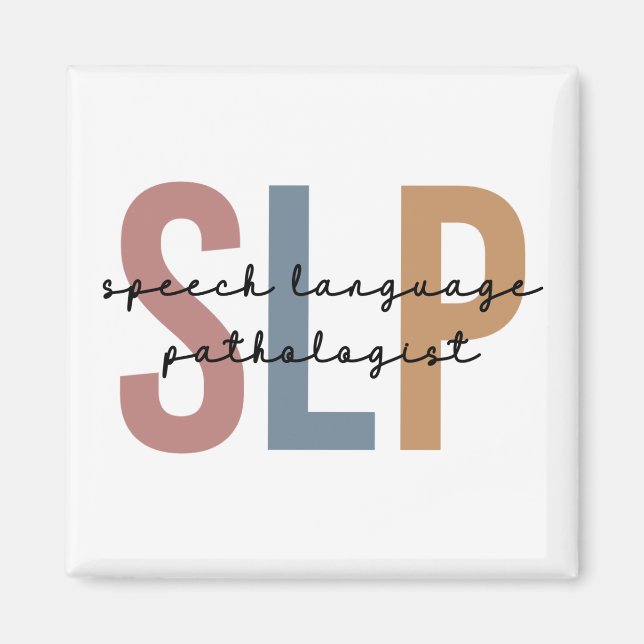 Íman Patologista de Linguagem SLP Retro (Frente)