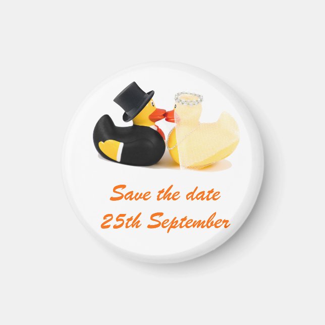 Íman Patos de casamento 2 ... ímã (Frente)