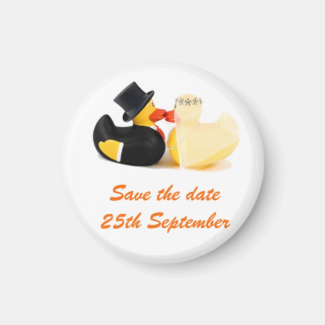 Íman Patos de casamento 3 ... Ímã (Frente)