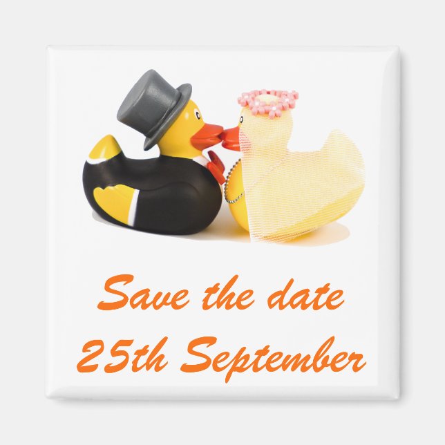 Íman Patos de casamento ... ímã (Frente)