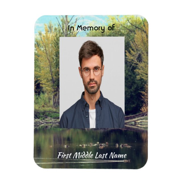 Íman Patos do Parque do Lago de Pond, Memorial Keepsasa (Vertical)