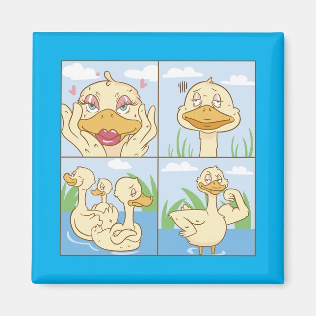 Íman Patos Fazendo Coisas Fofas : AMOR (Frente)