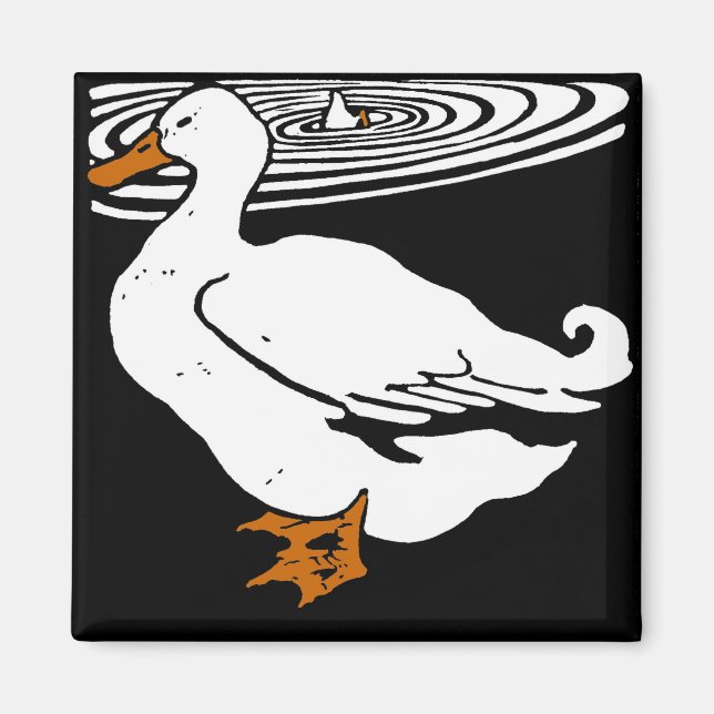 Íman Patos Vitorianos De Animais Da Exploração De Madei (Frente)