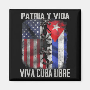 Íman Pátria E Vida Cuba Livre Viva Patriótico Retro EUA